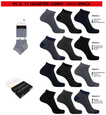 PCQUARTER MEN'S SHORT SOCKS Tellini S.r.l. Wholesale Clothing